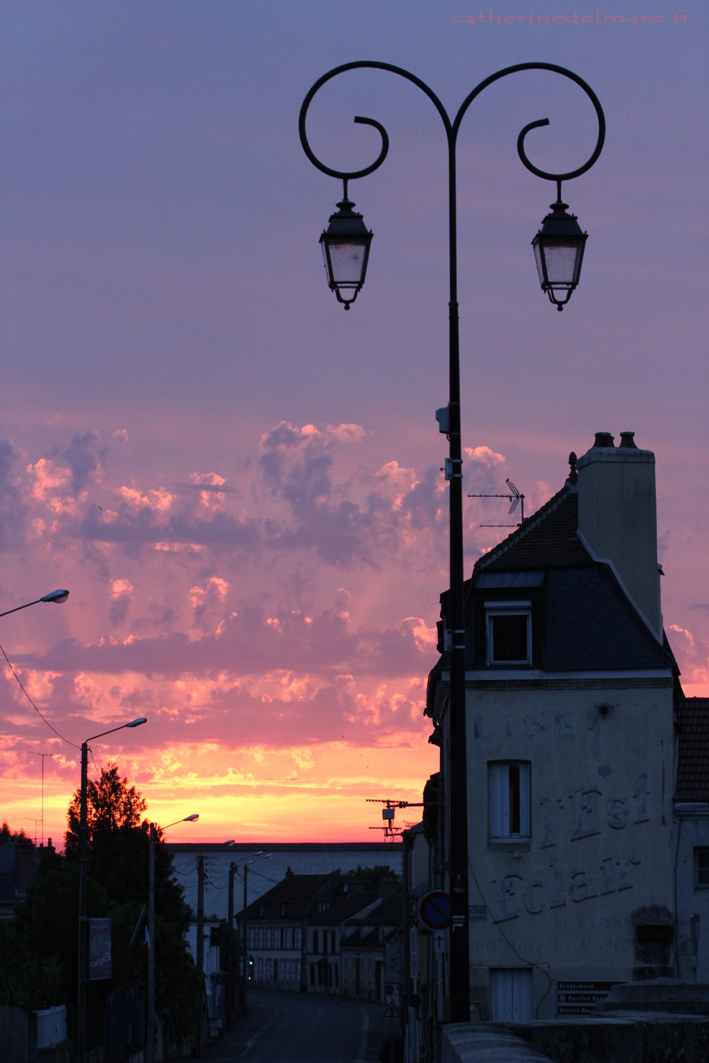 Ciel pourpre du soir